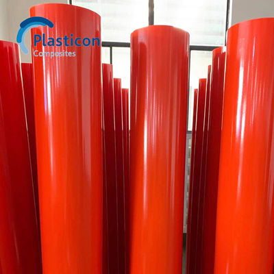 Tubes GRE époxy rouges renforcées de fibres de verre pour l'isolation électrique