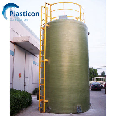 Réservoir en plastique renforcé de verre durable Réservoir de traitement de l'eau