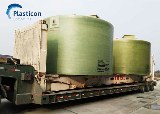 Réservoir de stockage en FRP vert Réservoir de polyester renforcé en fibre de verre
