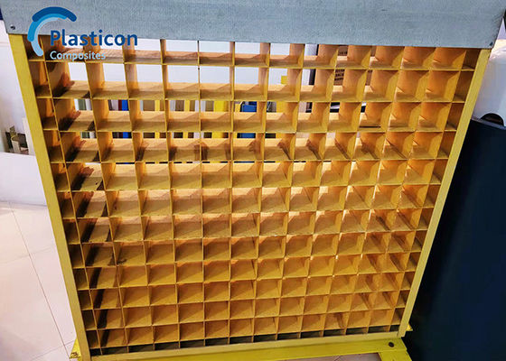2 m de longueur grille en FRP grille en fibre de verre jaune renforcée en plastique