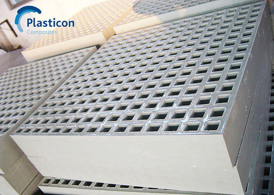 Grille en FRP en fibre de verre de longueur 2000 mm Panneaux de grille en fibre de verre