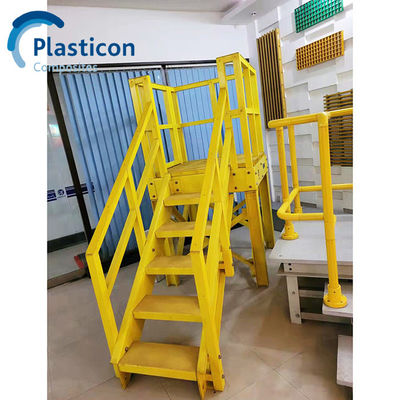 Escalier en FRP à pultrusion en plastique renforcé de fibres