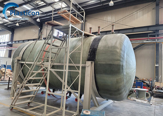 Réservoirs de stockage d'acides FRP anti-corrosion Réservoirs en plastique renforcés de fibres