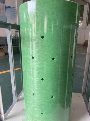 Tubes en fibre de verre de résine de vinyester vert de 3 pouces avec connexion de fil