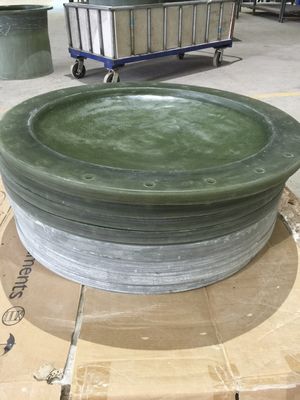 Couverture de chambre en FRP vert en plastique renforcé de fibres résistant aux chocs