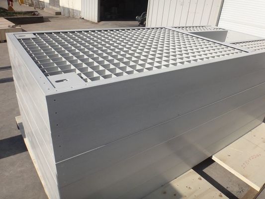 Grille en fibre de verre moulée renforcée carré avec barre transversale de 6x6 mm