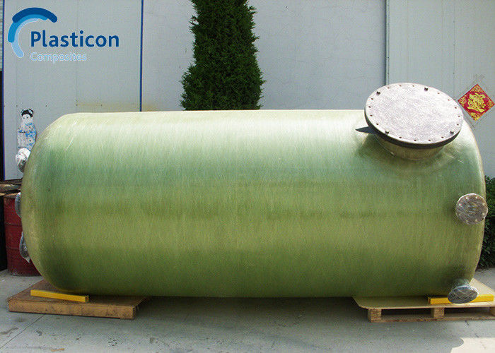 Réservoir en FRP à faible corrosion Réservoir en FRP horizontal vert Certification ISO